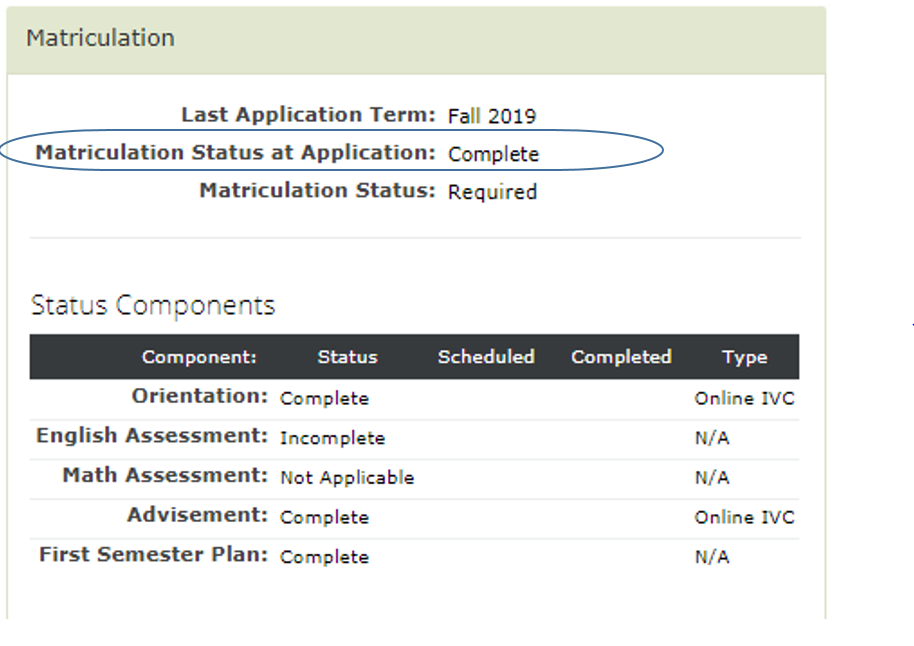 Status Confirmation