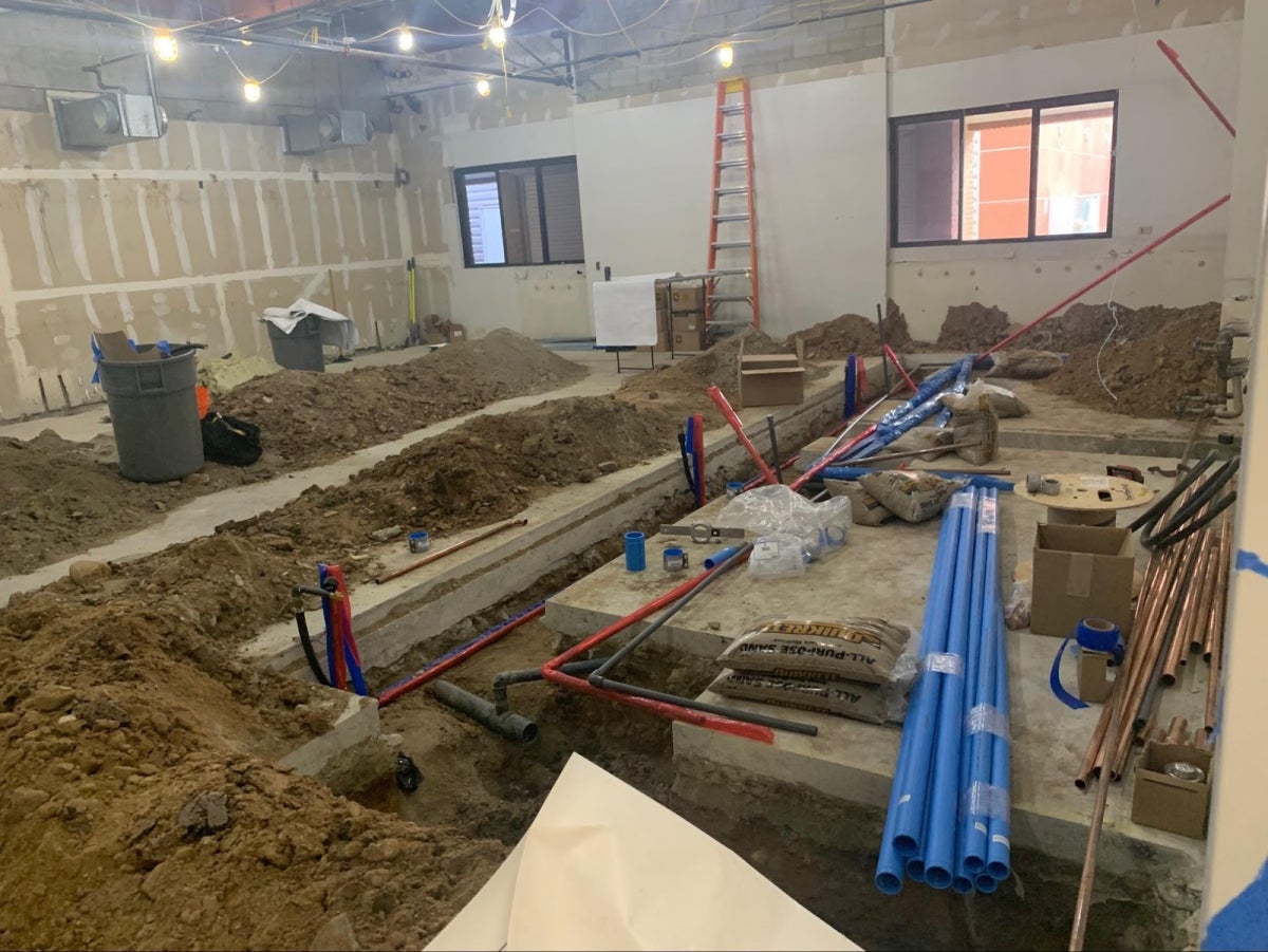Chemistry Lab Construction Phase