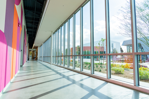 Arts Village interior hallway 