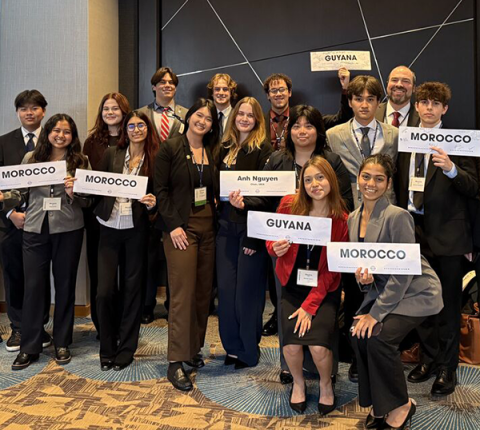 Students from IVC's Model UN 