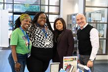 Black Student Success Scholars advisors with IVC administration