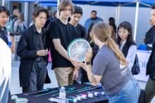 Students at booth for Manufacturing Day 