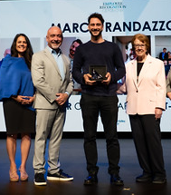 Chancellor Barnes, President Hernandez, Marco Randazzo, Trustee Carolyn Inmon 